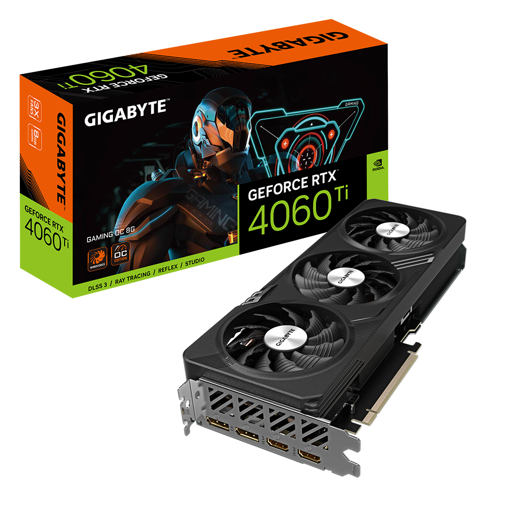 GIGABYTE RTX 4060 TI GAMING OC 8G - Tri Fan